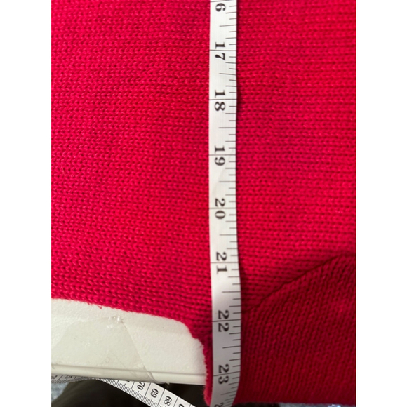 Victoria Harbour Red Beaded Sequin Sweater Large - Picture 13 of 16